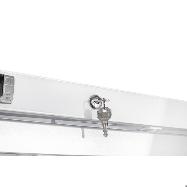 Koolmore 30 in. 21 cu. ft. Commercial Auto Defrost Glass Door Reach-In Freezer in White KM-RIF-1GD21C-A - KM-RIF-1GD21C-A