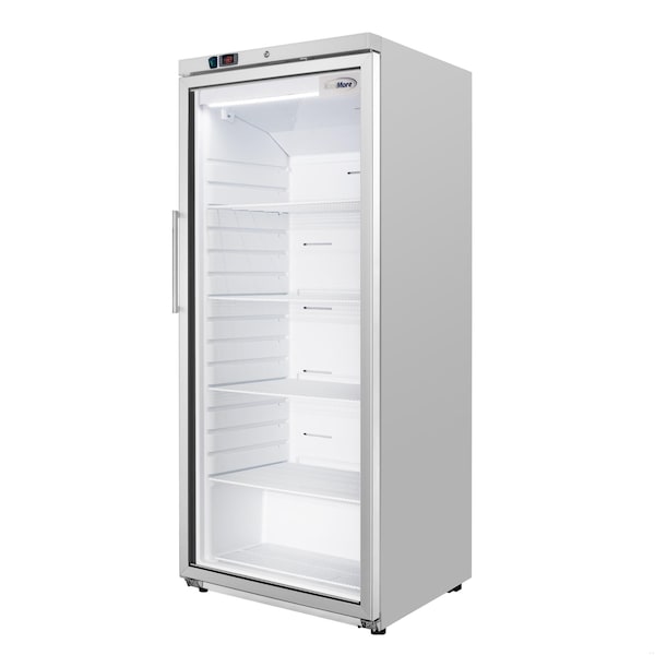 Koolmore 30 in. 21 cu. ft. Commercial Auto Defrost Glass Door Reach-In Freezer in White KM-RIF-1GD21C-A - KM-RIF-1GD21C-A