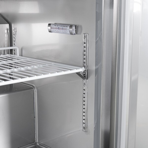 Koolmore 60 in. Two-Door Commercial Undercounter Freezer in Stainless Steel with Casters, KM-UCF-15SS - KM-UCF-15SS