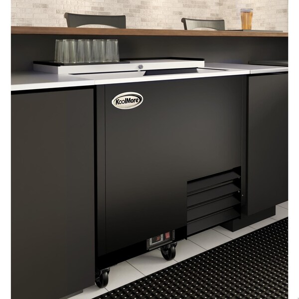 Koolmore 36 in. Commercial Glass Froster in Black Steel, ETL Listed, 9 cu. ft. KM-GF36-BK - KM-GF36-BK