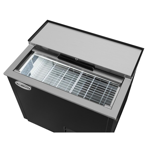 Koolmore 36 in. Commercial Glass Froster in Black Steel, ETL Listed, 9 cu. ft. KM-GF36-BK - KM-GF36-BK