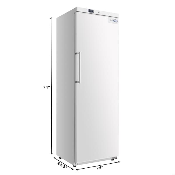 Koolmore 23 in. Commercial Auto-Defrost Reach-In Freezer , 12 cu. ft. in White KM-RIF-1D12C-WH - KM-RIF-1D12C-WH