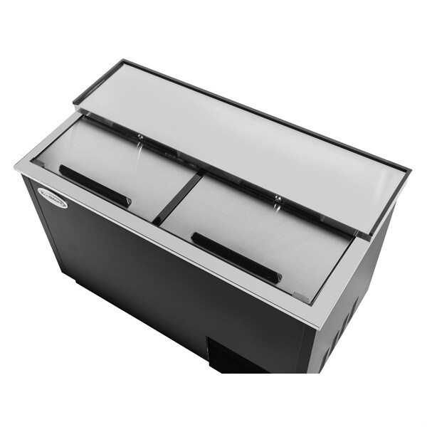 Koolmore 50 in. Commercial Glass Froster in Black Steel, ETL Listed, 14 cu. ft. KM-GF50-BK - KM-GF50-BK