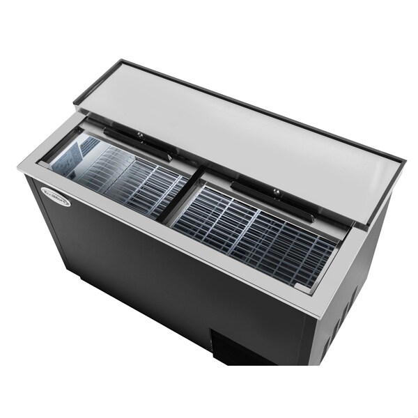 Koolmore 50 in. Commercial Glass Froster in Black Steel, ETL Listed, 14 cu. ft. KM-GF50-BK - KM-GF50-BK