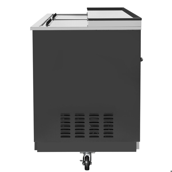 Koolmore 50 in. Commercial Glass Froster in Black Steel, ETL Listed, 14 cu. ft. KM-GF50-BK - KM-GF50-BK