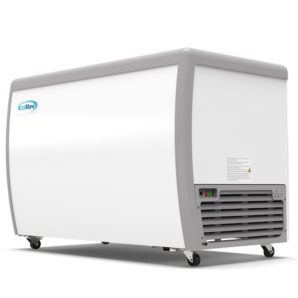 Koolmore 50 in. 8 Tub Ice Cream Dipping Cabinet Display Freezer with Sliding Glass Door, 13 cu. ft. - KM-ICD-49SD