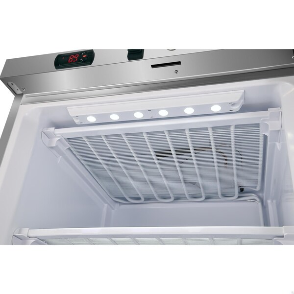 Koolmore 12 Cu. ft. Commercial Freezer with Glass Door in Stainless Steel - Manual Defrost KM-FMD12SGD - KM-FMD12SGD