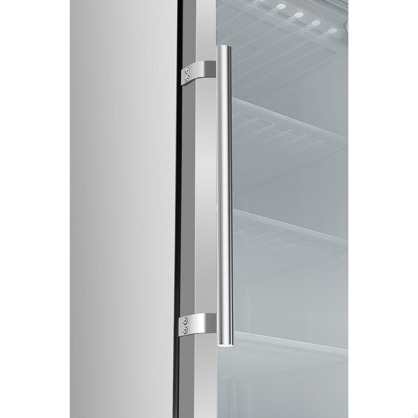 Koolmore 12 Cu. ft. Commercial Freezer with Glass Door in Stainless Steel - Manual Defrost KM-FMD12SGD - KM-FMD12SGD