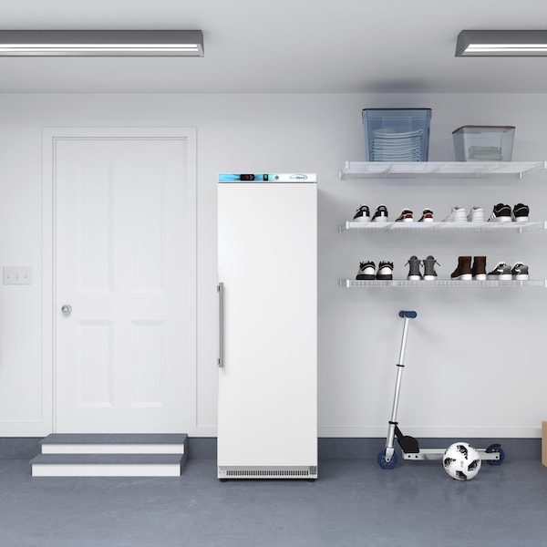 Koolmore 12 Cu. ft. Commercial Reach in Freezer in White Manual Defrost KM-FMD12WH - KM-FMD12WH