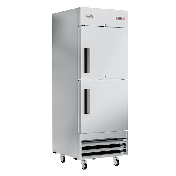 Koolmore 29 in. Commercial Stainless Steel Solid Half Door Reach-In Freezer 23 cu. ft. - RIF-1D-SSHD