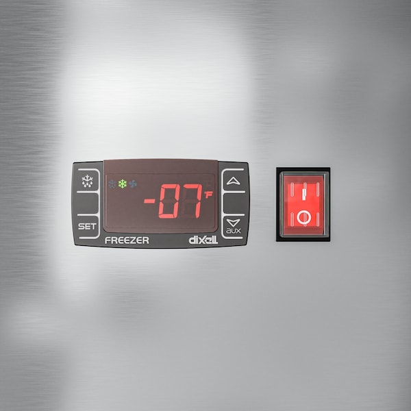 Koolmore 29 in. Commercial Stainless Steel Solid Half Door Reach-In Freezer 23 cu. ft. - RIF-1D-SSHD