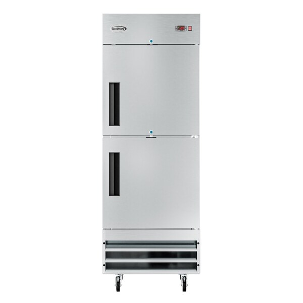 Koolmore 29 in. Commercial Stainless Steel Solid Half Door Reach-In Freezer 23 cu. ft. - RIF-1D-SSHD
