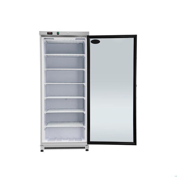 Koolmore 21 Cu. Ft. Commercial Freezer with Glass Door in Stainless Steel - Manual Defrost KM-FMD20SGD - KM-FMD20SGD