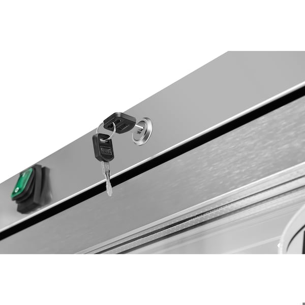 Koolmore 21 Cu. Ft. Commercial Freezer with Glass Door in Stainless Steel - Manual Defrost KM-FMD20SGD - KM-FMD20SGD