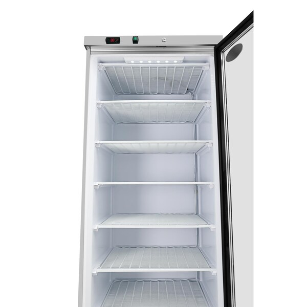 Koolmore 21 Cu. Ft. Commercial Freezer with Glass Door in Stainless Steel - Manual Defrost KM-FMD20SGD - KM-FMD20SGD