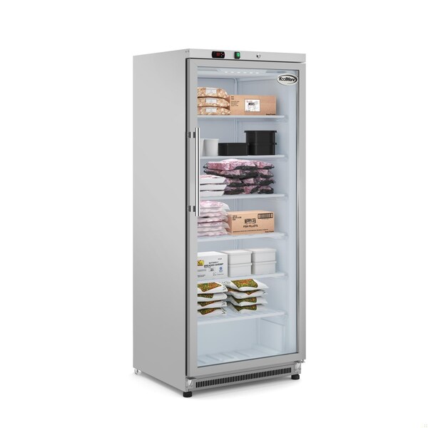 Koolmore 21 Cu. Ft. Commercial Freezer with Glass Door in Stainless Steel - Manual Defrost KM-FMD20SGD - KM-FMD20SGD