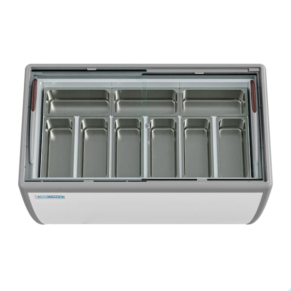 Koolmore 50 in. Gelato Dipping Cabinet Display Freezer with Sliding Glass Door, 13 cu. ft. - KM-GDC-49SD