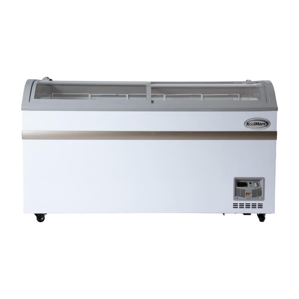 Koolmore 58 Inch Manual Defrost Island Chest Freezer 14 cu. ft. Capacity in White - KM-ISCF-58MD