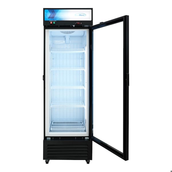Koolmore 24 in. Commercial One Glass Door Merchandiser Freezer, 12 Cu. Ft. in Black KM-MDF-1GD-12C - KM-MDF-1GD-12C