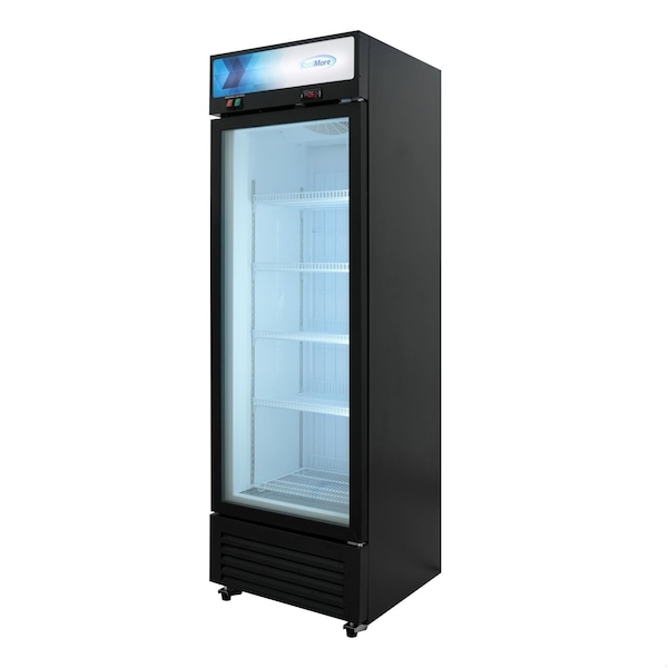 Koolmore 24 in. Commercial One Glass Door Merchandiser Freezer, 12 Cu. Ft. in Black KM-MDF-1GD-12C - KM-MDF-1GD-12C