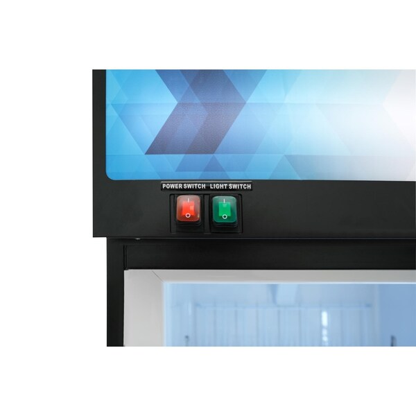 Koolmore 24 in. Commercial One Glass Door Merchandiser Freezer, 12 Cu. Ft. in Black KM-MDF-1GD-12C - KM-MDF-1GD-12C