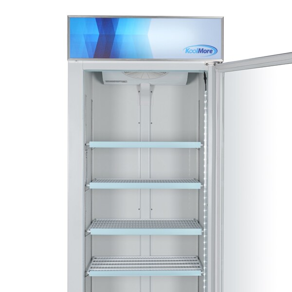Koolmore 31 in. 1-Door Commercial Display Merchandiser Freezer 23 cu. ft. in White MDF-1GD-23C-WH - MDF-1GD-23C-WH