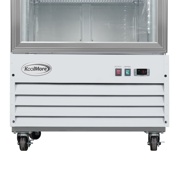 Koolmore 31 in. 1-Door Commercial Display Merchandiser Freezer 23 cu. ft. in White MDF-1GD-23C-WH - MDF-1GD-23C-WH