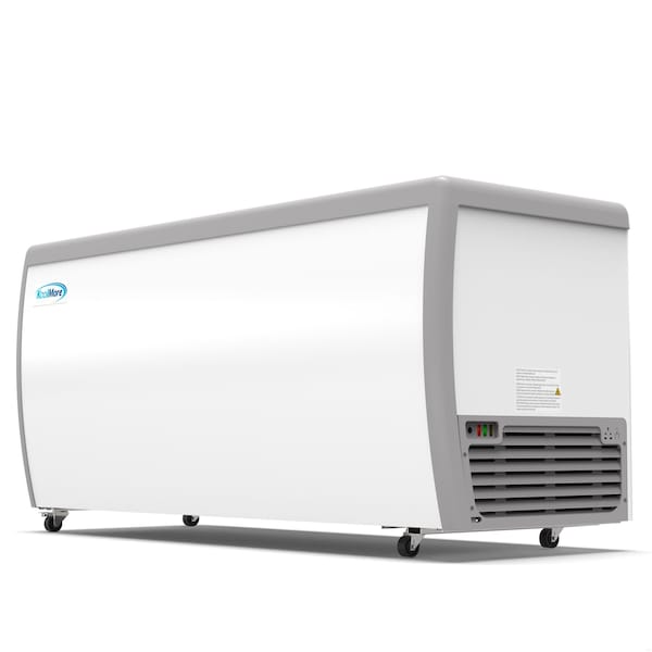 Koolmore 70 in. 12 Tub Ice Cream Dipping Cabinet Display Freezer with Sliding Glass Door, 20 cu. ft. - KM-ICD-71SD