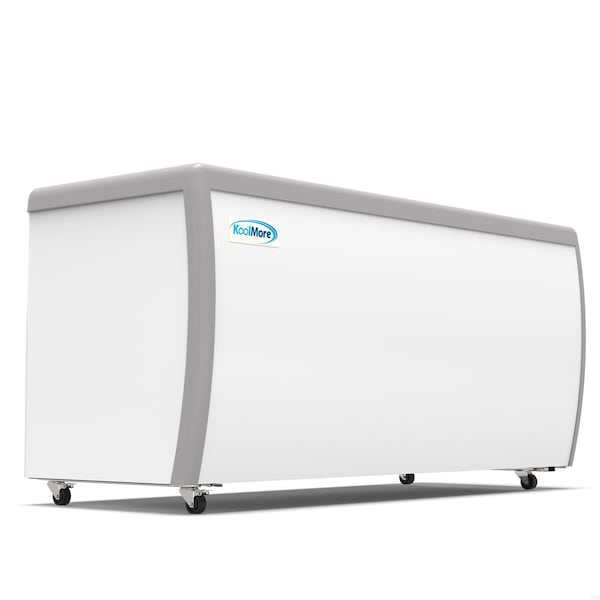 Koolmore 70 in. 12 Tub Ice Cream Dipping Cabinet Display Freezer with Sliding Glass Door, 20 cu. ft. - KM-ICD-71SD