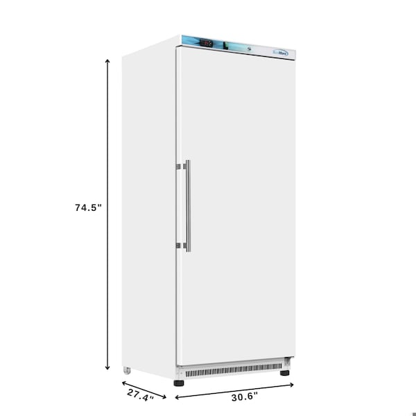 Koolmore 21 Cu. ft. Commercial Reach-in Freezer in White Manual Defrost KM-FMD20WH - KM-FMD20WH