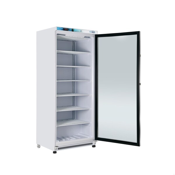 Koolmore 21 Cu. Ft. Commercial Freezer with Glass Door in White - Manual Defrost KM-FMD20WGD - KM-FMD20WGD