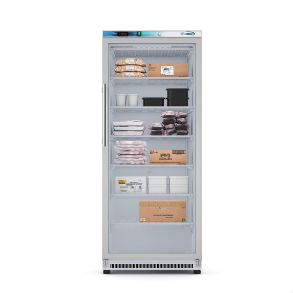 Koolmore 21 Cu. Ft. Commercial Freezer with Glass Door in White - Manual Defrost KM-FMD20WGD - KM-FMD20WGD