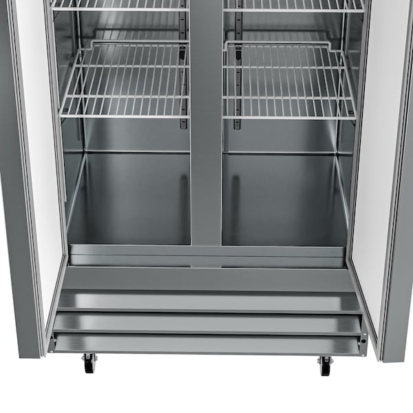 Koolmore 39 in. Commercial Stainless Steel 2-Door Reach-In Freezer, 35 cu. ft. - RIF-2D-SS35C