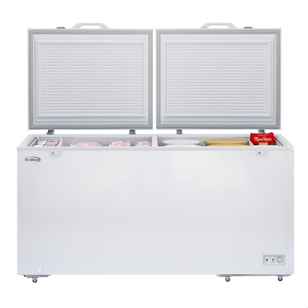 Koolmore 79 in. Commercial Chest Freezer, 30 Cu. Ft. in White, ETL Listed KM-SCF-30C - KM-SCF-30C