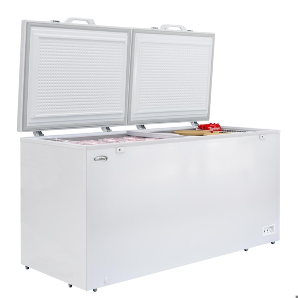 Koolmore 79 in. Commercial Chest Freezer, 30 Cu. Ft. in White, ETL Listed KM-SCF-30C - KM-SCF-30C