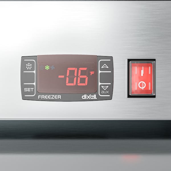 Koolmore 25 in. Commercial Stainless Steel 1-Door Reach-In Freezer, 12 cu. ft. - RIF-1D-SS12C