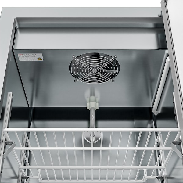 Koolmore 25 in. Commercial Stainless Steel 1-Door Reach-In Freezer, 12 cu. ft. - RIF-1D-SS12C