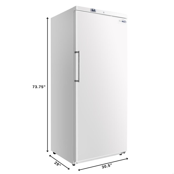 Koolmore 30 in. Commercial Auto-Defrost Reach-In Freezer, 21 cu. ft. in White KM-RIF-1D17C-WH - KM-RIF-1D17C-WH