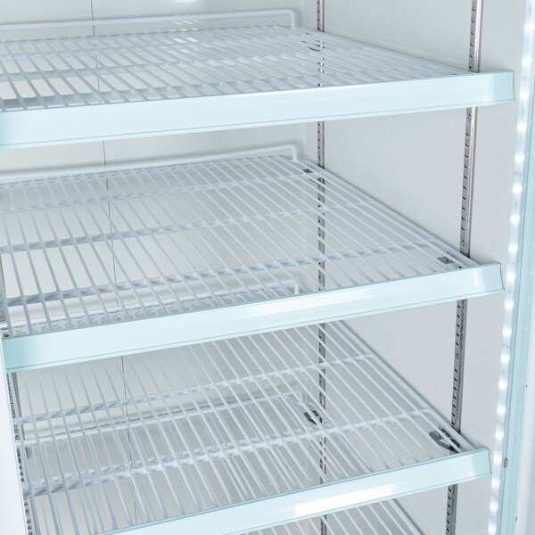 Koolmore 53 in. 2-Door Commercial Display Merchandiser Freezer 45 cu. ft. in White MDF-2GD-45C-WH - MDF-2GD-45C-WH
