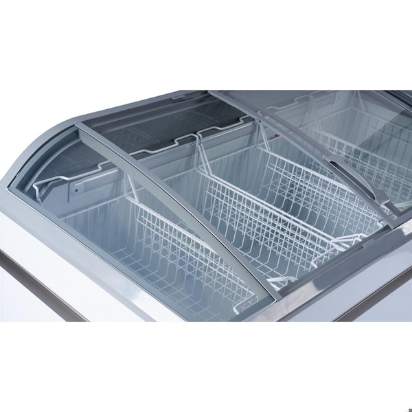 Koolmore 65 Inch Manual Defrost Island Chest Freezer 16 cu. ft. Capacity in White - KM-ISCF-65MD
