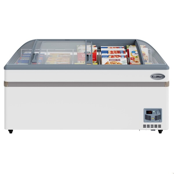 Koolmore 65 Inch Manual Defrost Island Chest Freezer 16 cu. ft. Capacity in White - KM-ISCF-65MD