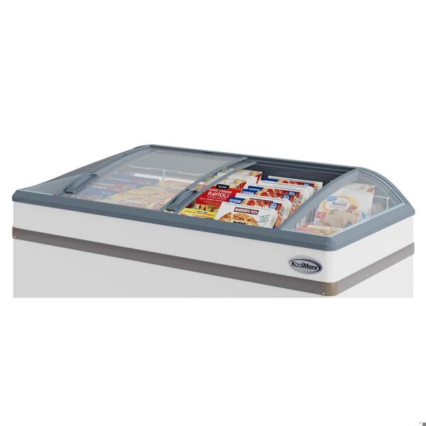 Koolmore 65 Inch Manual Defrost Island Chest Freezer 16 cu. ft. Capacity in White - KM-ISCF-65MD