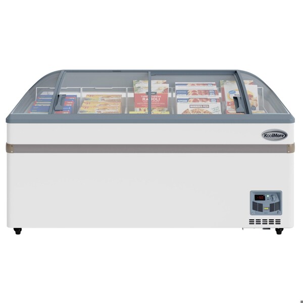 Koolmore 65 Inch Manual Defrost Island Chest Freezer 16 cu. ft. Capacity in White - KM-ISCF-65MD