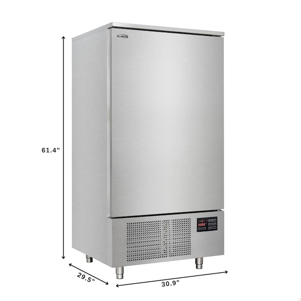 Koolmore 31 in. 10-Pan Commercial Reach-In Blast Chiller 88 lbs Rapid Chill / 77 lbs. Rapid Freeze - KM-CBLC-10