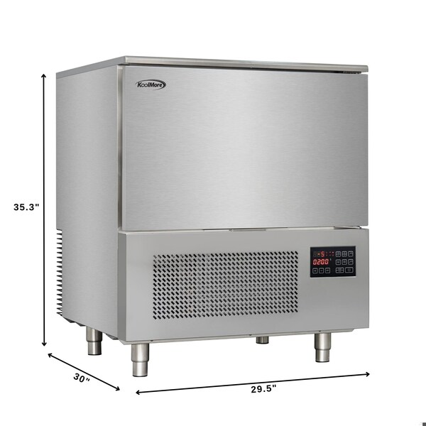 Koolmore 30 in. 5-Pan Commercial Countertop Blast Chiller 30 lbs Rapid Chill / 26.5 lbs Rapid Freeze - KM-CBLC-5
