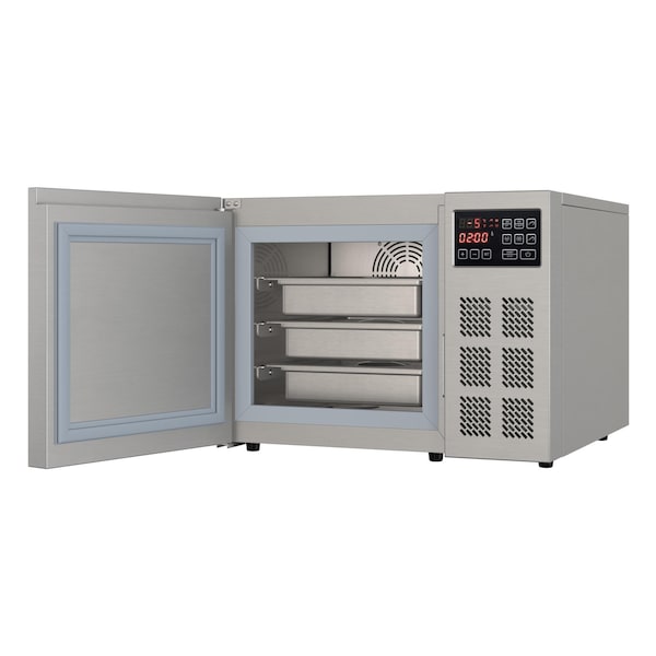 Koolmore 25 in. 3-Pan Commercial Countertop Blast Chiller 15 lbs Rapid Chill / 8.8 lbs Rapid Freeze - KM-CBLC-3