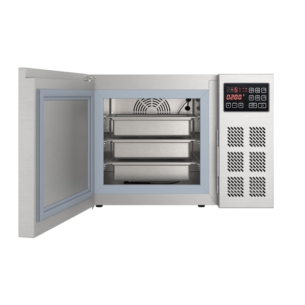 Koolmore 25 in. 3-Pan Commercial Countertop Blast Chiller 15 lbs Rapid Chill / 8.8 lbs Rapid Freeze - KM-CBLC-3