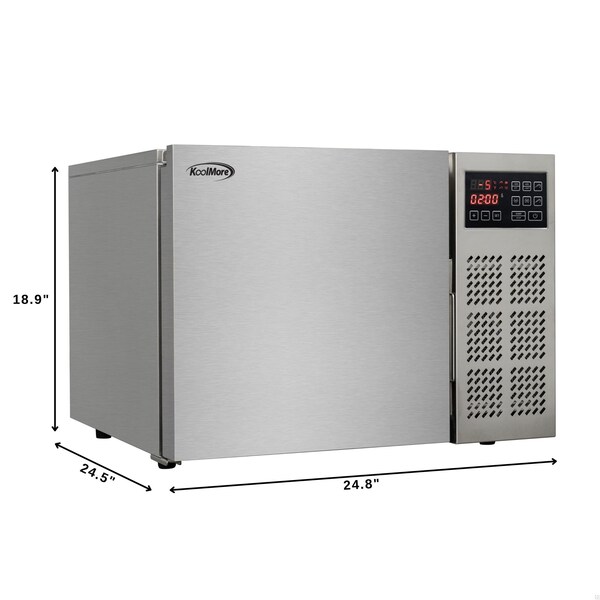 Koolmore 25 in. 3-Pan Commercial Countertop Blast Chiller 15 lbs Rapid Chill / 8.8 lbs Rapid Freeze - KM-CBLC-3