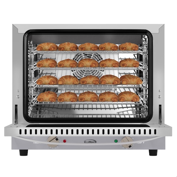 Koolmore 23 in. Countertop Convection Oven for Half-Size Pans w/ 4 Racks and 2800W of Power Stainless-Steel - KM-CTCO220-23