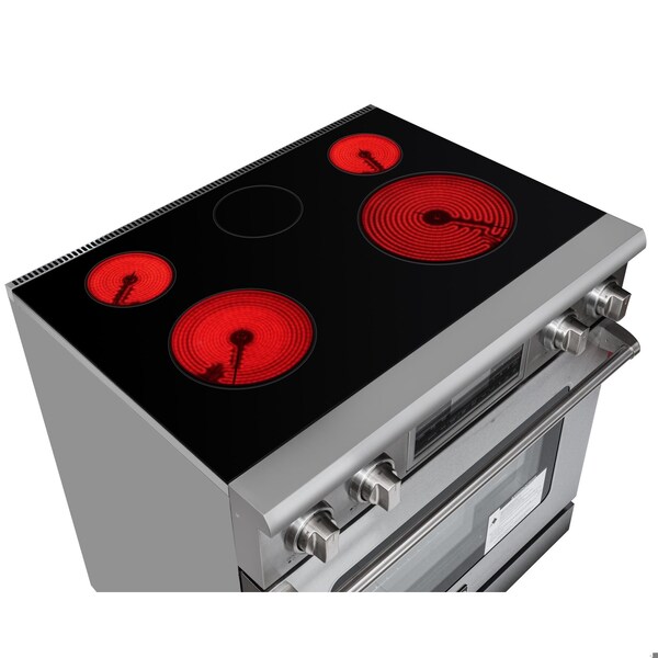 Koolmore 36 in. Electric Professional Range with Tilt Panel and Digital controls, Self-Cleaning, 240V - KM-EPR-36TDP-SS